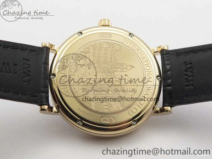 MIROTIME 0319 MoistureWicking Portofino Automatic RG IW356522 FKF 1:1 Best Edition Blue Dial on Black Croco Strap A 7109